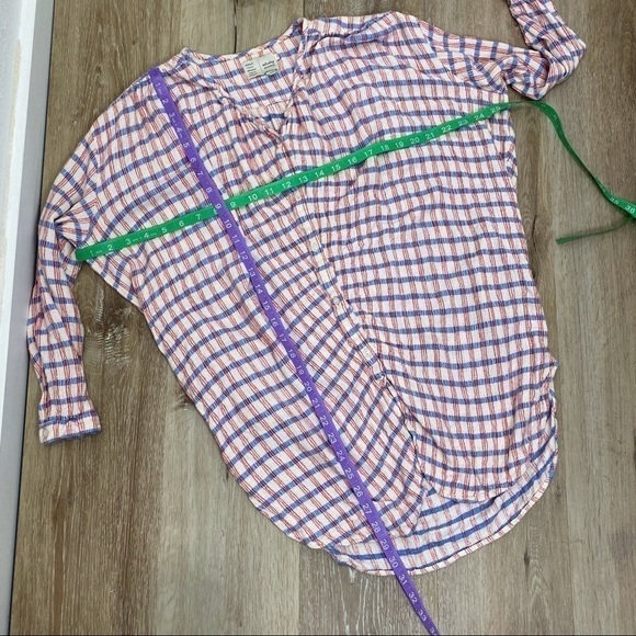 Anthropologie Saturday Sunday Plaid 3/4 Button Front Tunic Dress - Picture 13 of 15